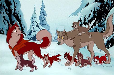 Balto, Jenna and Pups by Muzzlelad on DeviantArt