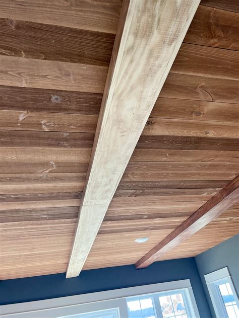 DIY Planked Wood Ceiling - The Lilypad Cottage