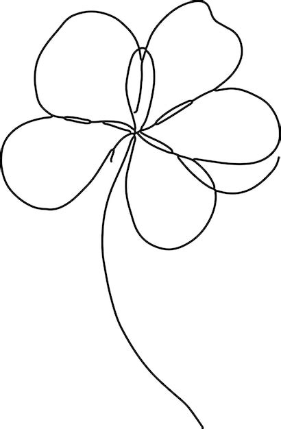 Premium Vector | Four leaves clover hand drawing element