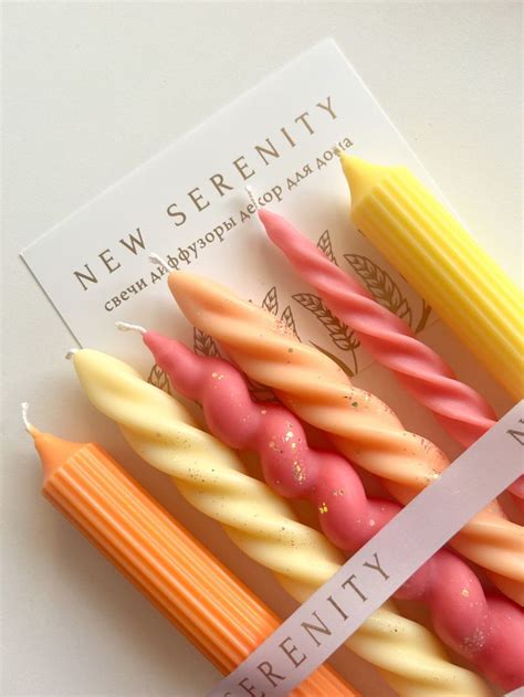 Столовые свечи new serenity в 2024 г | Соевые свечи, Самодельные свечи ...