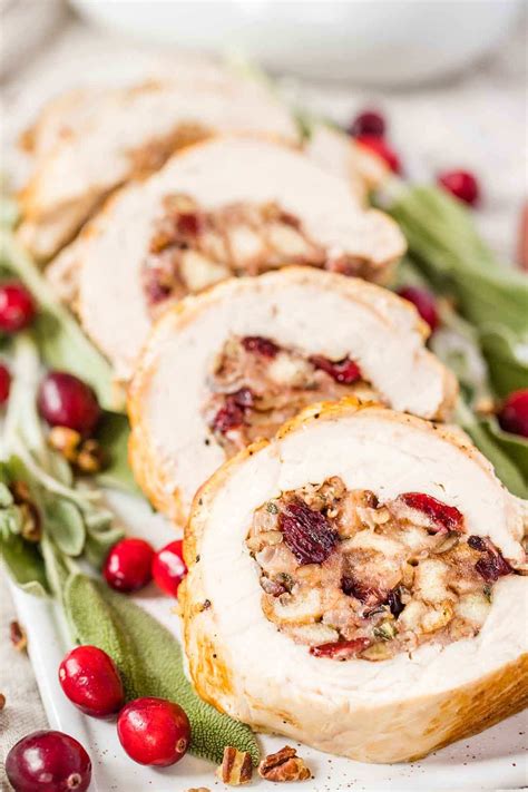 Stuffed Turkey Breast {With Apple Cider Gravy} | Plated Cravings