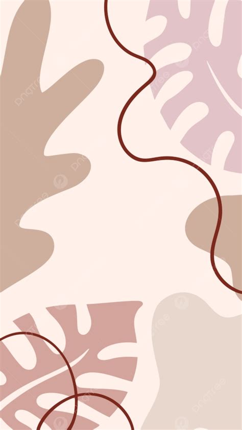 Vector Abstract Creative Leaves Background In Minimal Trendy Style With ...