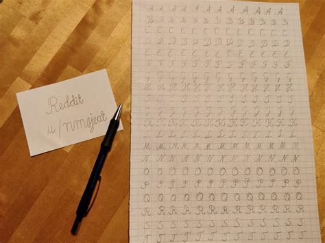 It's not perfect... but finally learning how to write at least decently