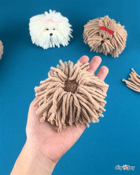 how to make a yarn dog