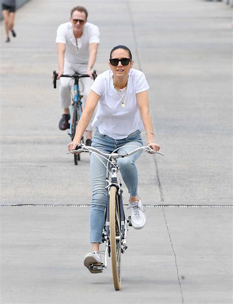 Jennifer Connelly and Husband Paul Bettany Go on a Bike Ride Together