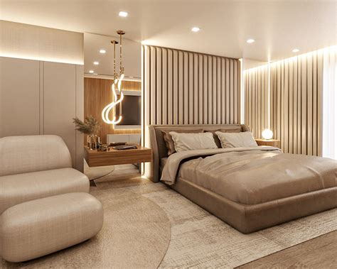Quarto Casal Luxo Moderno - Suíte master com pendente moderno | Quarto de casal, Quartos modernos ...