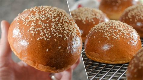 Получатся у всех! БУЛОЧКИ С КУНЖУТОМ | пуховые булочки для бургеров ...