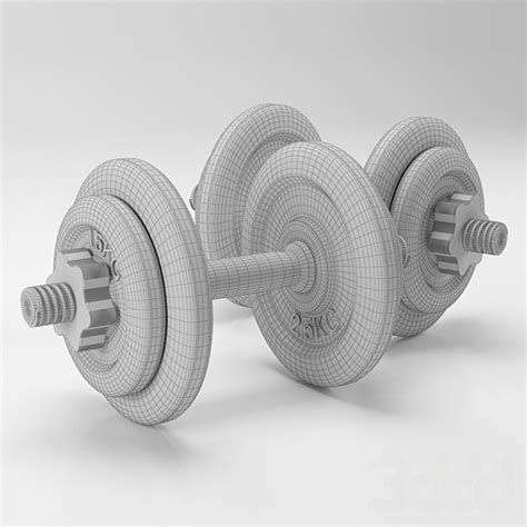 Гантель - Спорт - 3D Модель