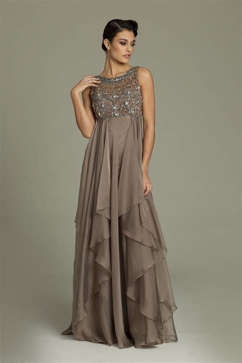 Modern mother of bride dresses with cascade skirt mo214 – Artofit