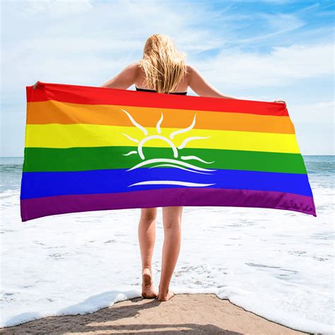 Pride With Naturist Logo Beach Towel - Etsy