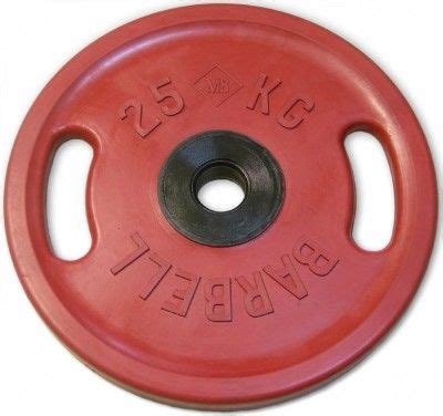 Олимпийские красные блины для штанги 25 кг 51 мм MB Barbell с ручками ...