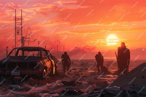 Premium Photo | Postapocalyptic scavenger hunt with diverse teams