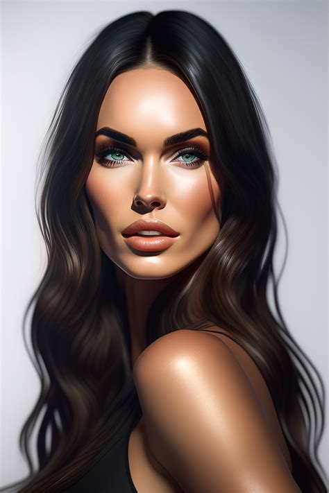 Lexica - Megan fox closeup of face , licking lips. hyperrealistic