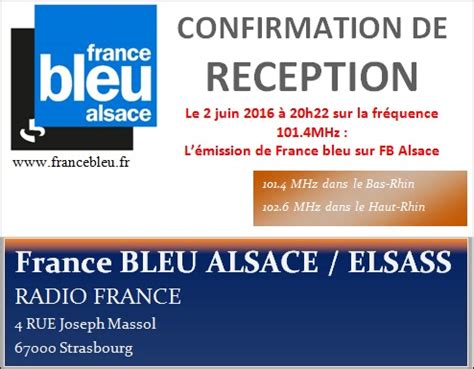 moladx fpi  mhz france bleu alsace strasbourg  qsl
