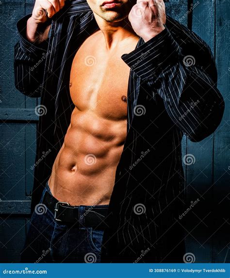 Muscular Man Body. Muscular Man. Naked Shape Body, Strong Man. Athletic