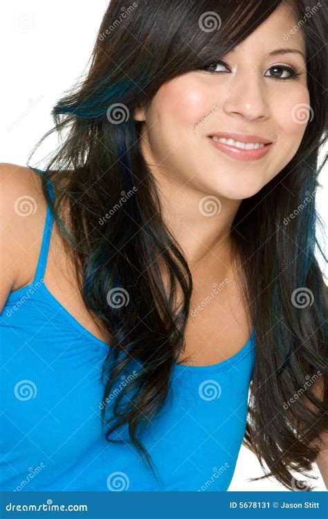 Latina-Frau stockbild. Bild von recht, mädchen, lächeln - 5678131