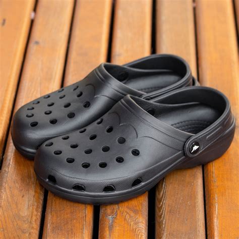 Купити Чоловічі тапочки в стилі CROCS колір чорний крокси шльопанці ...
