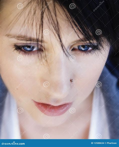 Alternantive emo goth girl stock photo. Image of pretty - 12588634