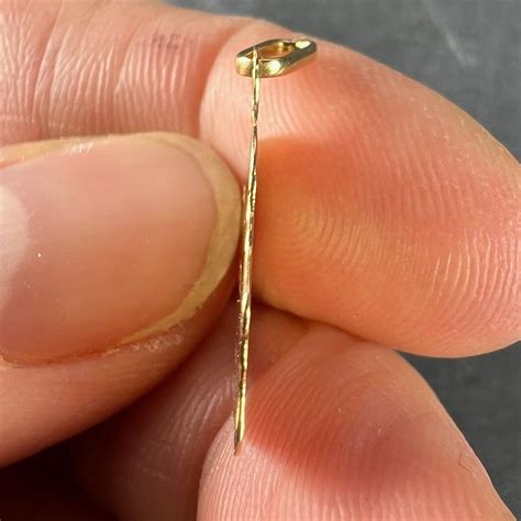 French La Reunion Island Map 18 Karat Yellow Gold Charm Pendant For