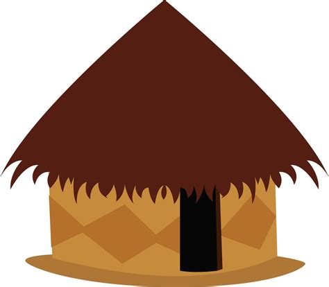 small hut illustration vector  white background  vector