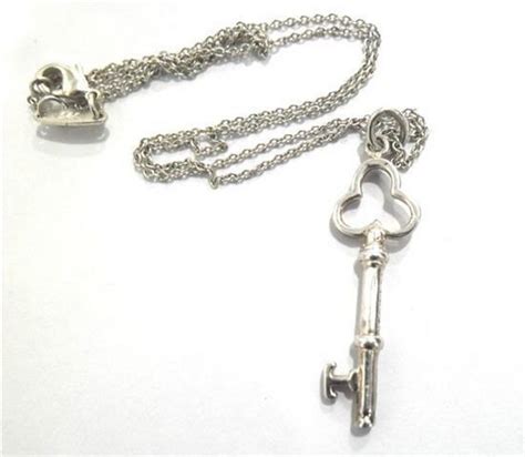 Tiffany & Co. Sterling Silver Key Pendant with Chain - Pendants/Lockets ...