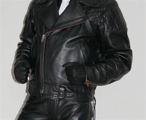 full leather jacket  winter bootedray