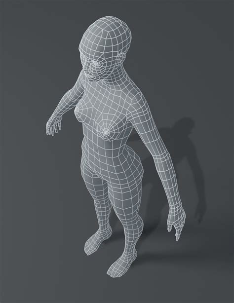 ArtStation - Female Body Base Mesh 3D Model | Game Assets