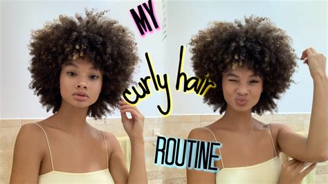 My Curly Hair Care Routine - YouTube