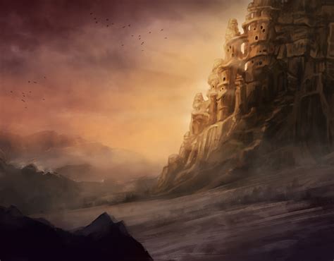 dragonborn castle  behance