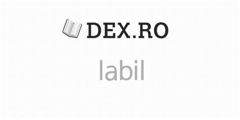 dex labil labil definitie labil dexro