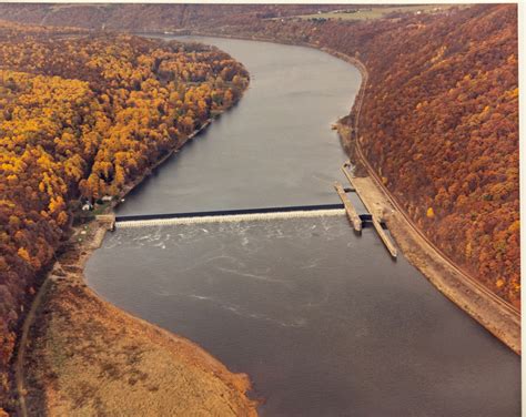 Industrial History: 1938 Lock and Dam #9 on Allegheny River near Rimer, PA
