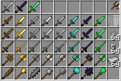 Many Different Weapons | MCreator
