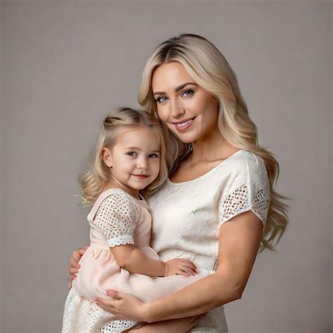 mom  daughter premium ai generated image
