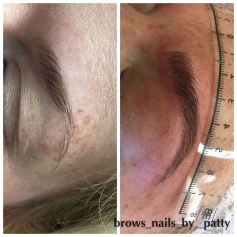 beforeafter microblading eyebrows hairstrokes semi permanent
