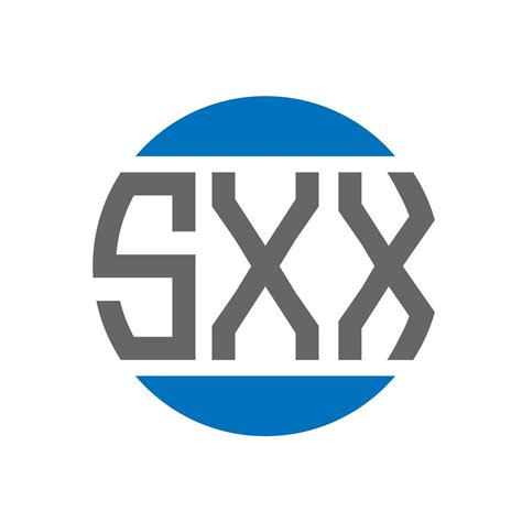 SXX letter logo design on white background. SXX creative initials
