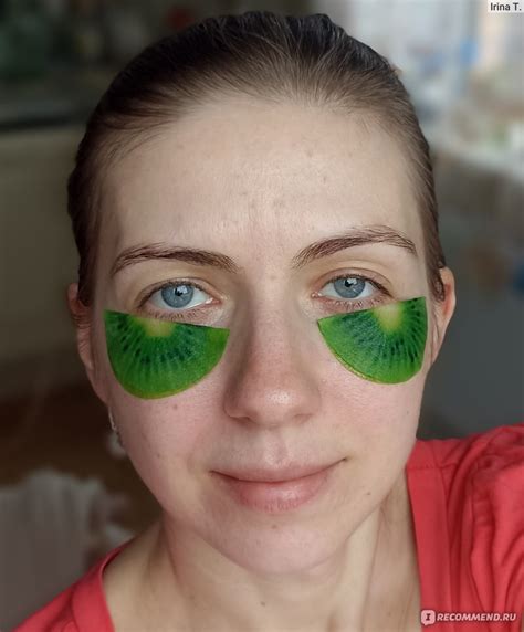 Патчи для глаз Oriflame с киви Love Nature - «Патчи Oriflame в форме ...