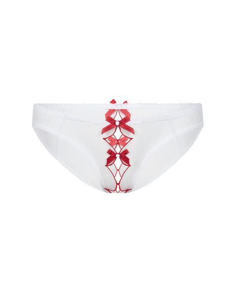Lorna Ouvert in White/Red | By Agent Provocateur All Lingerie
