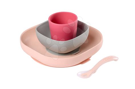 Meal Set 4-piece made of Silicone for Beaba Babies Dining Se