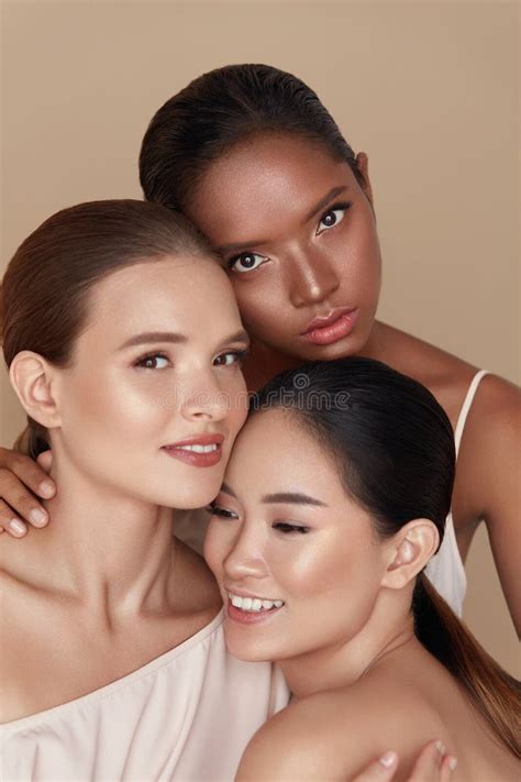 diverse models stock   royalty  stock