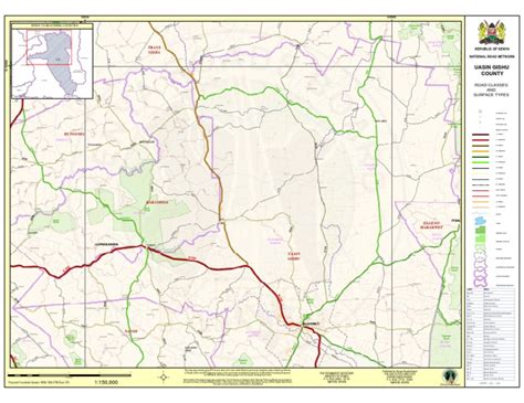 Uasin Gishu County 1-Of-2 | Geomatics | Navigation