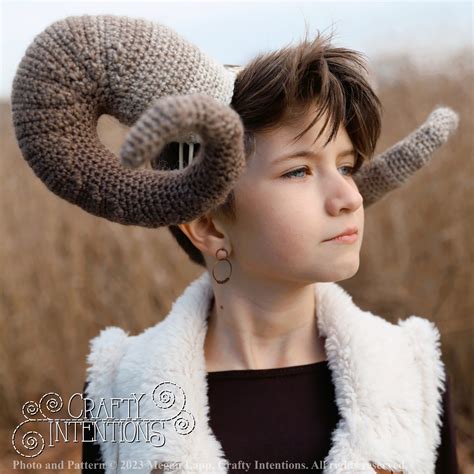 Wearable Ram Horns: Set 1 — Crafty Intentions