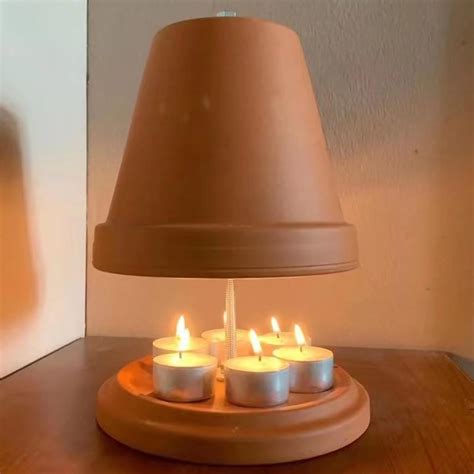 clay flower pot heater