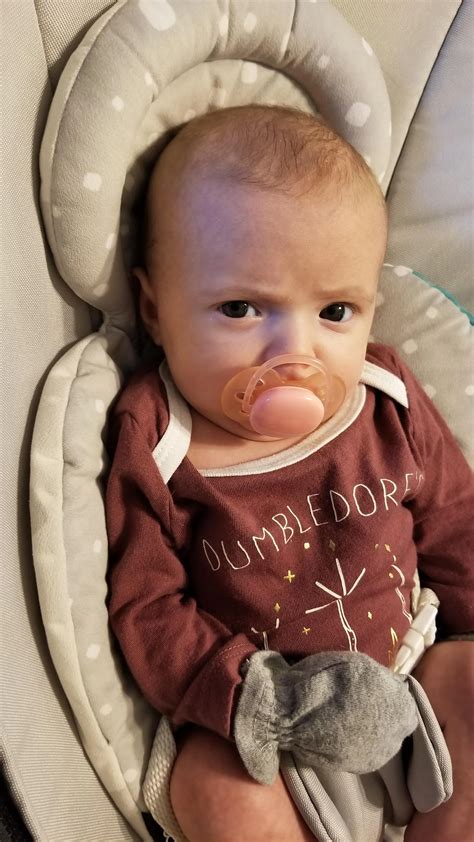 Not even 2 months old yet and she already has the stink eye mastered