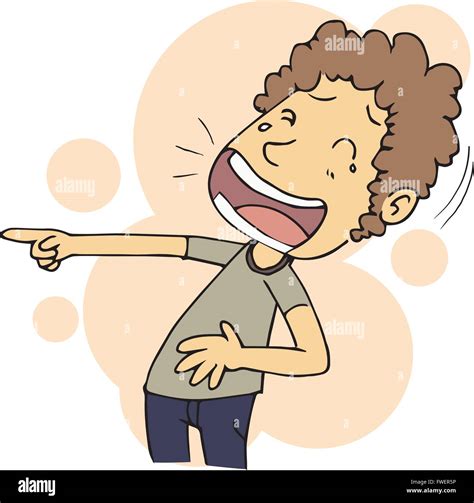 Cartoon laughing man in hand drawing style Stock Vector Image & Art - Alamy