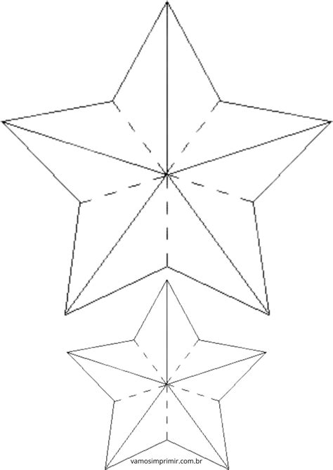 57 Estrelas para imprimir (recortar ou colorir)