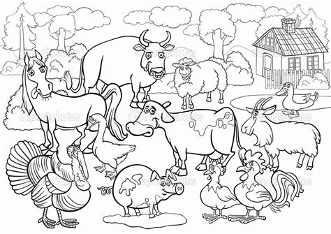Country Farm Coloring Pages Images Pictures - Clip Art Library