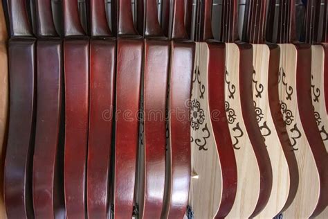 A Number of National Musical Instrument Komuz in the Eastern Market ...