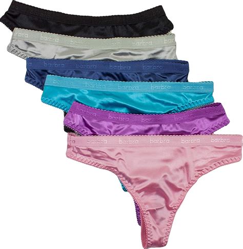 Sexy Satin Thong Panties Small to Plus Size Thongs for Women Underwear