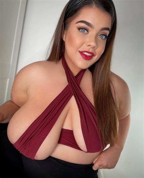 Woman with one big and one small boob embraces looks and makes money