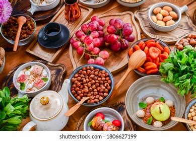 Traditional Georgian Sweets Desserts Hazelnuts Walnuts Stock Photo ...